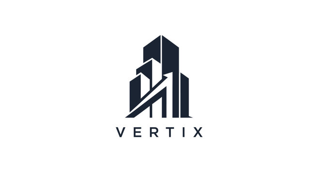 Vertix company logo with letter V.