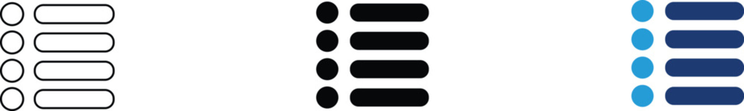 Task list icon showing menu selection and data categorization. Organization illustration for checklist management, bulleted options, interface navigation, administrative workflow, and digital content