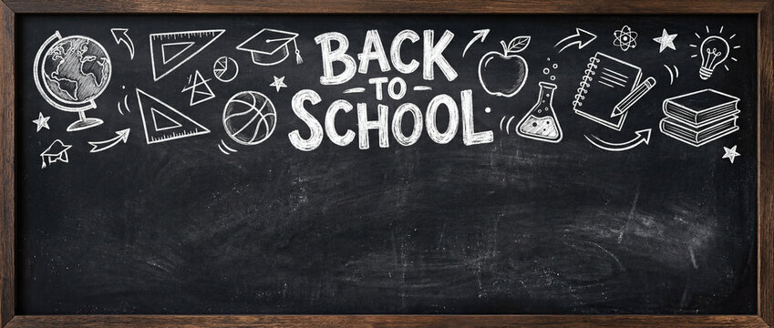 Back to School Chalkboard Background