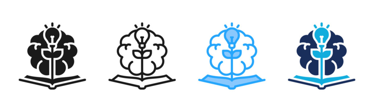 Wisdom Building icon set multiple style collection