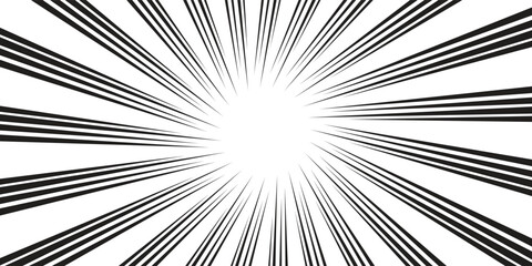 Obraz premium Radial Stripes Abstract Background.Text frame in manga and anime comics.vector Illustration.