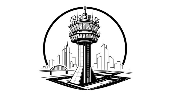 Control Tower Airport Architecture Design.