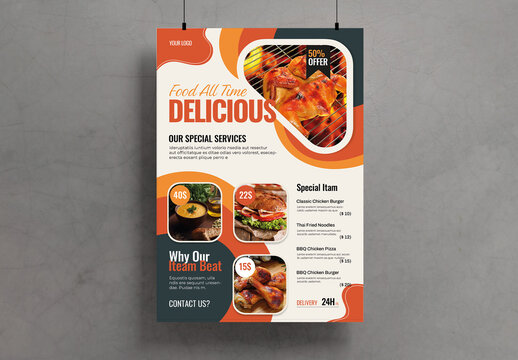 Food Menu Flyer Template