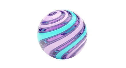 Fototapeta premium Swirl Patterned Easter Egg