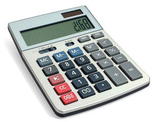 Digital device with numerical keypad displays calculation
