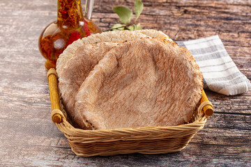 Turkish traditional Pita round bread
