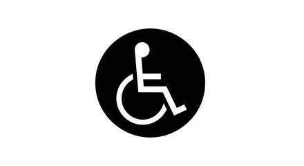 Handicap Accessible Sign Symbol.