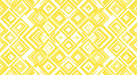 Abstract Yellow Diamond Pattern - Geometric Background