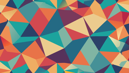 Fototapeta premium Abstract geometric background with colorful polygons and flat design
