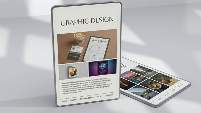 Modern 3D Tablet Device Mockup