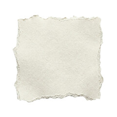 Square vintage torn paper scrap with rough edges