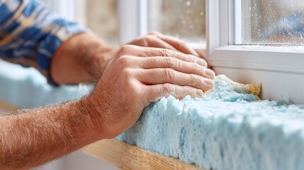 Installing new windows in homes with attention to safety and precision.