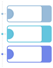 Obraz premium Timeline infographic template with 3 stages