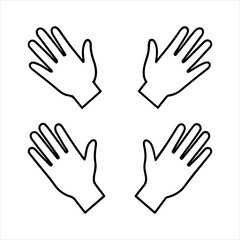 Obraz premium A Professional Human Hands Vector Symbol, Showcasing Teamwork Collaboration and Digital Communication Connection Support Gesture Helping Interface Unity Partnership.