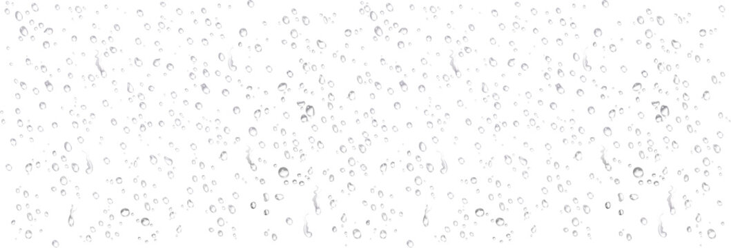 Drops of Water, Wet Rain Splash - Isolated Transparent Background Realistic water drops. PNG drops, condensation on the window, transparent water drop. Abstract water drops,Pure clear water drops