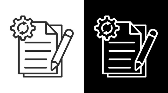 Do It White Icon Set Vector 