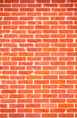 Obraz premium Brick in redbrick exterior. Brick on wall pattern. Brick in mortar surface. Brick old background.