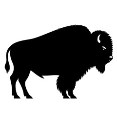 Silhouette of a wild bison © Breck