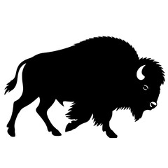 Silhouette of a wild bison © Breck