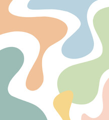 Pastel Fluid Organic Abstract Background