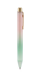 Naklejka premium [Transparent Background PNG]Pastel Gradient Mechanical Pencil with Gold Accents