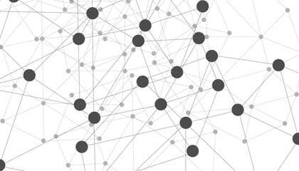 Abstract technology dot and line connection digital hi tech design concept background. Space for text. Vector illustration © Rayhan