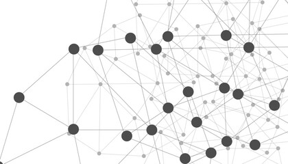 Abstract technology dot and line connection digital hi tech design concept background. Space for text. Vector illustration © Rayhan