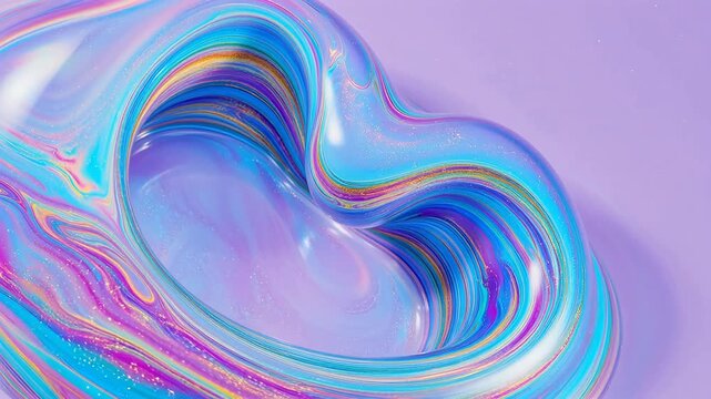 Colorful swirling liquid pattern