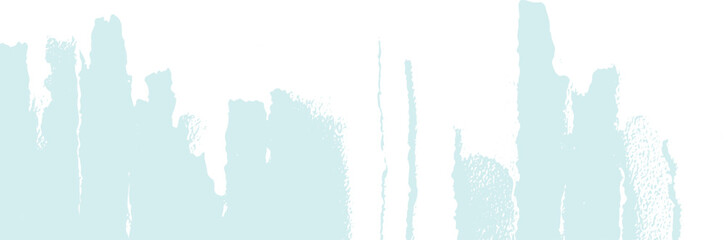 Pale blue paint strokes on white background abstract