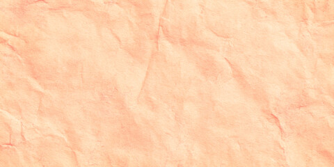 Obraz premium peach colored paper surface featuring intricate folds, wrinkles, and creases warm tone and even lighting make it an ideal abstract background for minimalist graphic design.