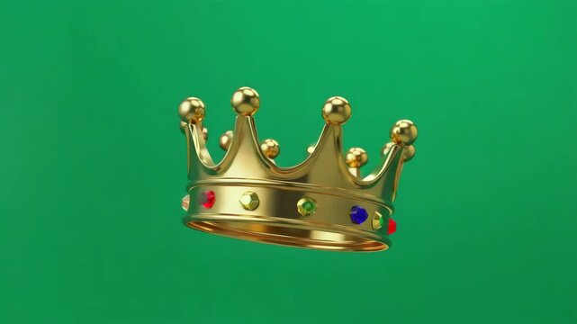 golden crown isolated