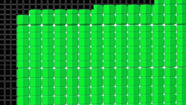 Network traffic analysis grid on black backdrop