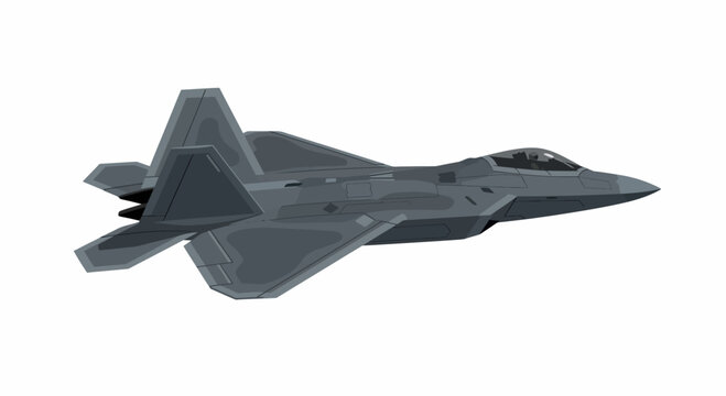 Military F-35 Fighter Jet Soars Through Clear Blue Sky Airspace