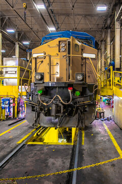 Locomotive repair shop in Georgia