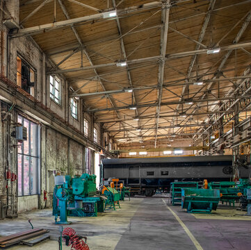 Locomotive repair shop in Georgia