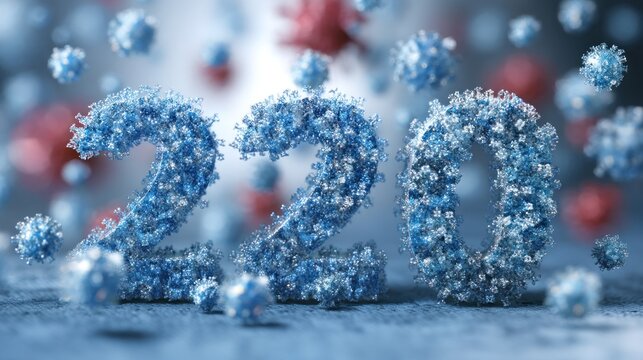 Abstract virus particle number 220 concept