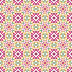 seamless floral pattern, wallpaper, back, yellow, pink flowers