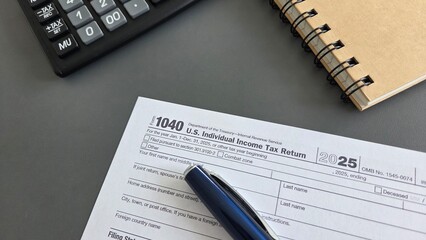 Form 1040 – U.S. Individual Income Tax Return 2025 © xsprtd