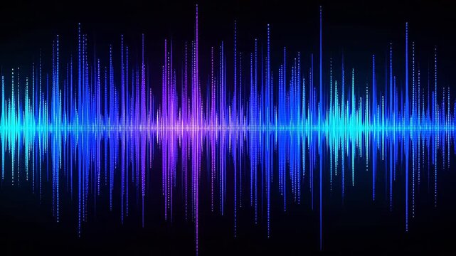 Colorful sound wave pattern