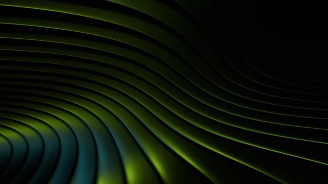 Deep Indigo Wave Abstract Loop Background: Fluid Motion, Geometric Texture, Dark Gradient Seamless Animation