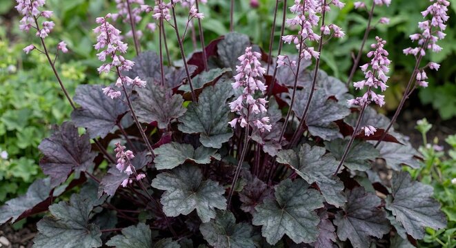 Primarily grown for its foliage but also produces lavender or wh