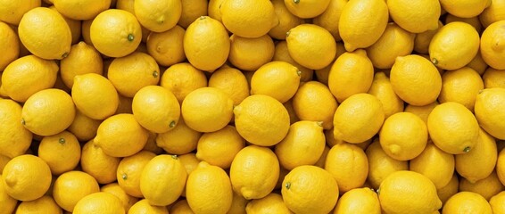 Whole Lemons Covering the Entire Frame Bright Citrus Background