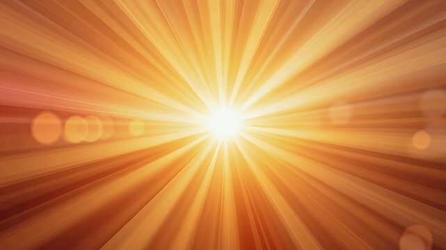 sunburst rays center glow warm orange yellow light explosion background