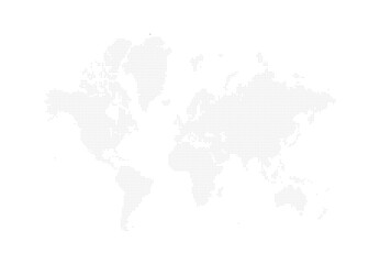 World map with star pattern. Gray colors