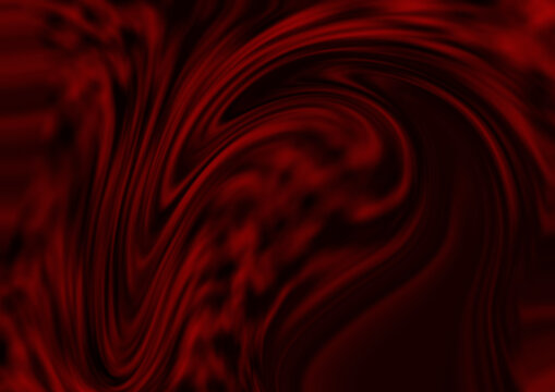 Red Velvet Fabric Swirling Pattern Background.