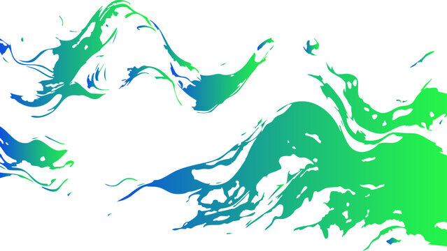 Vector A captivating abstract composition featuring a dynamic blend of vibrant, fluid forms, swirling and merging in an enchanting display of color and movement.