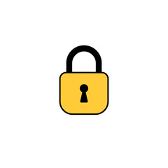 Lock icon security UI illustration