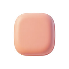 [Transparent Background PNG]Abstract Pink Square Object with Soft Edges