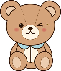 Obraz premium Lovely teddy bear illustration