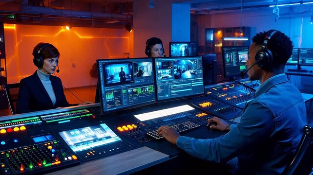 Broadcast control room operators